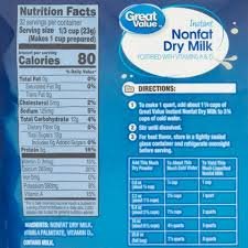 Great Value Instant Nonfat Dry Milk