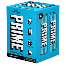 Prime Energy Blue Raspberry 4-Pack