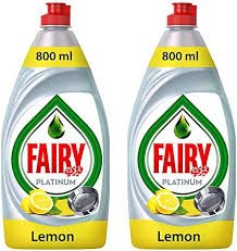 Fairy Platinum Lemon 800ml 2-Pack