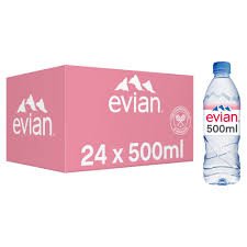 Evian Natural Mineral Water 24×500ml