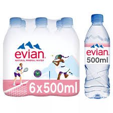 Evian Natural Water 6×500ml